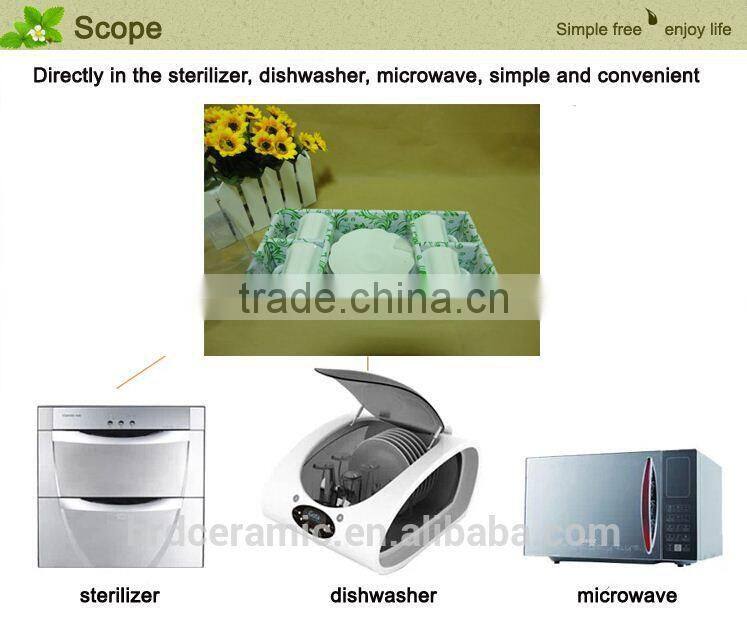 ceramic mug and ceramic dish 4 set