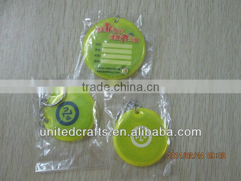 factory direct sale promotional reflective keychian