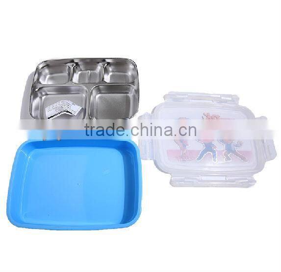 stainless steel fast food dinner plate