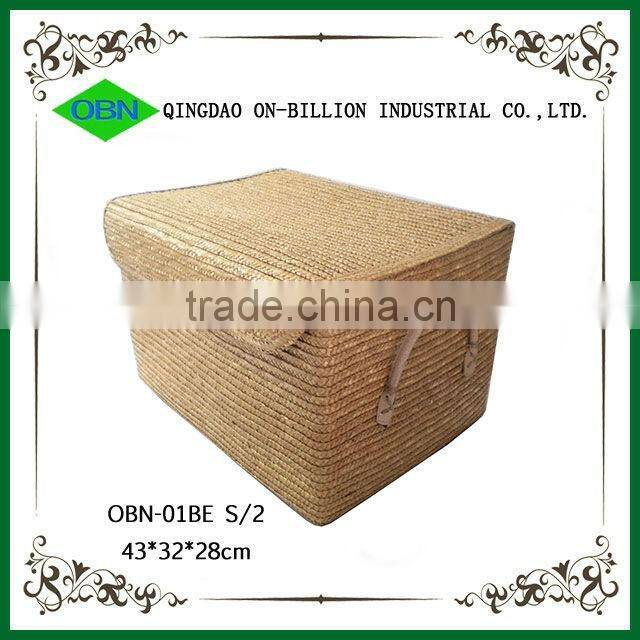 Wheat straw storage box with handle
