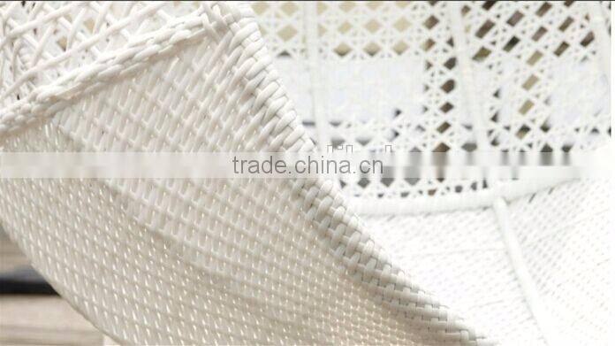 Rattan oval swing chairs