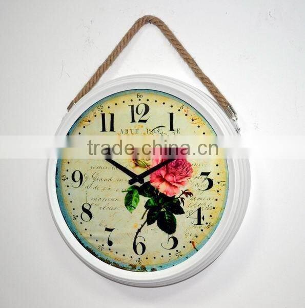 Metal decorative wall clock