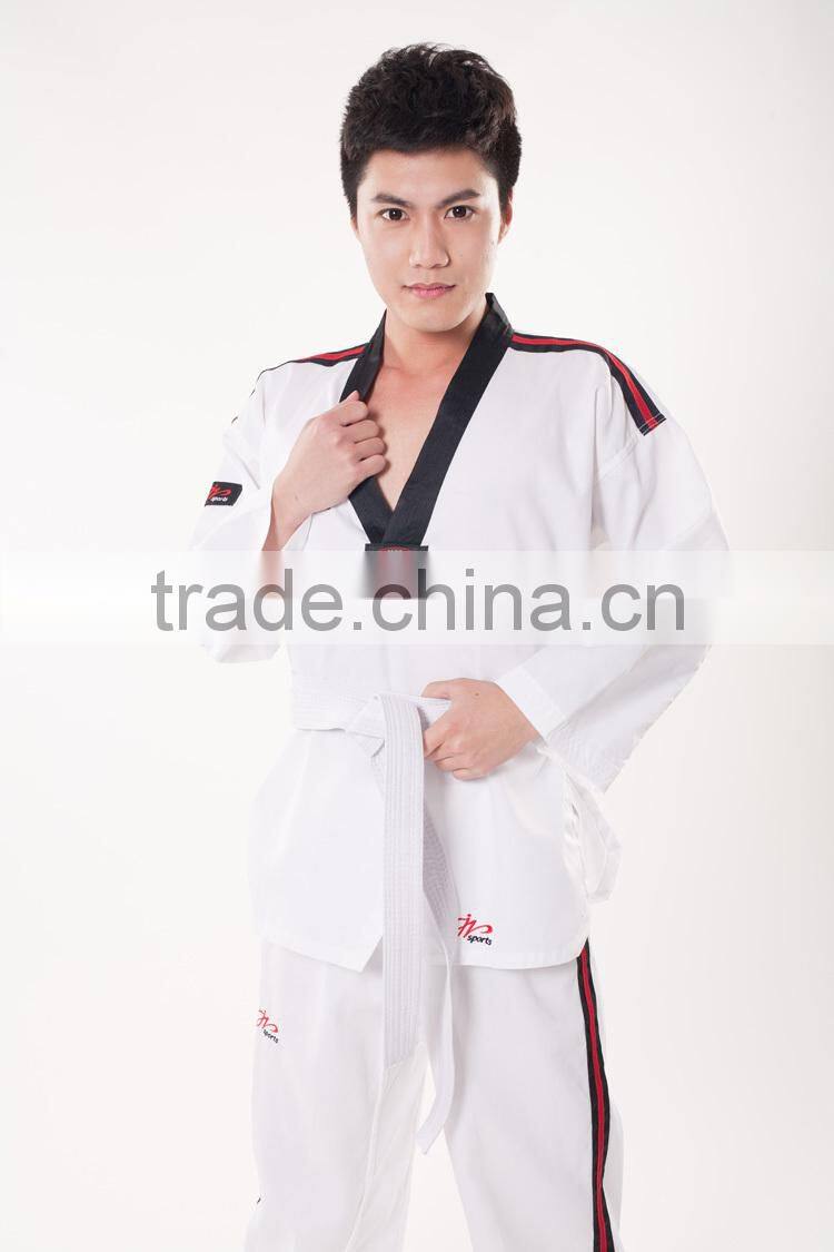55% cotton 45% polyester wear resistant professional competition wholesale taekwondo uniform
