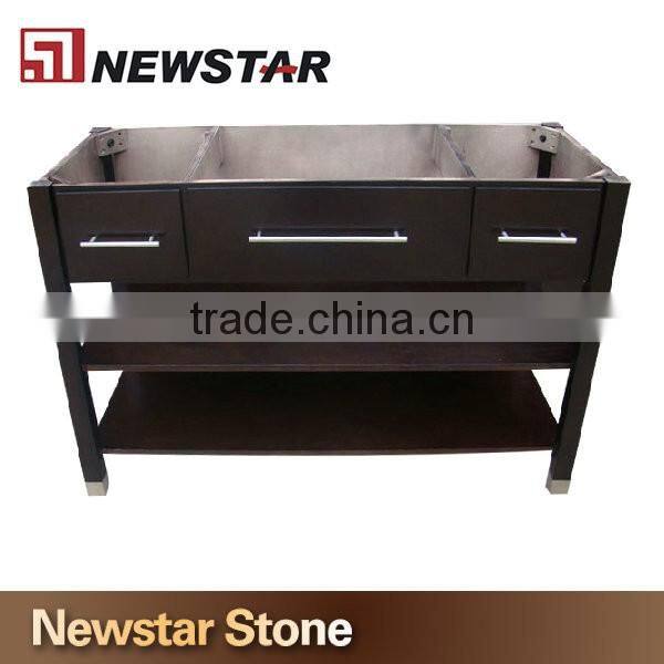 High quality natural wood hotel vanity base design