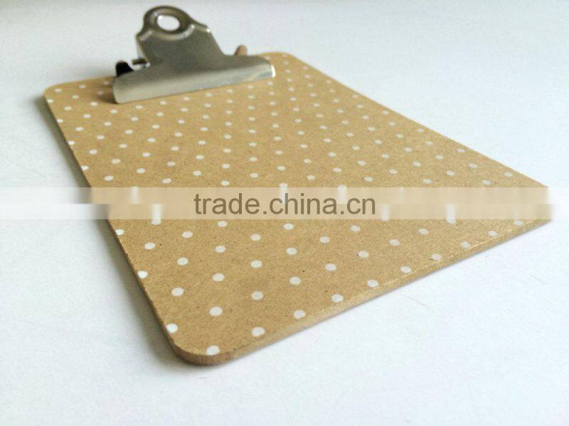 Mini printing MDF butterfly clipboard for school and office