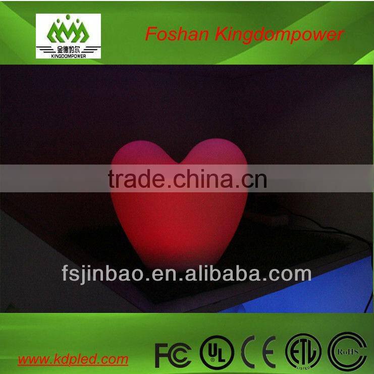 Wireless led RGB heart shaped lamp
