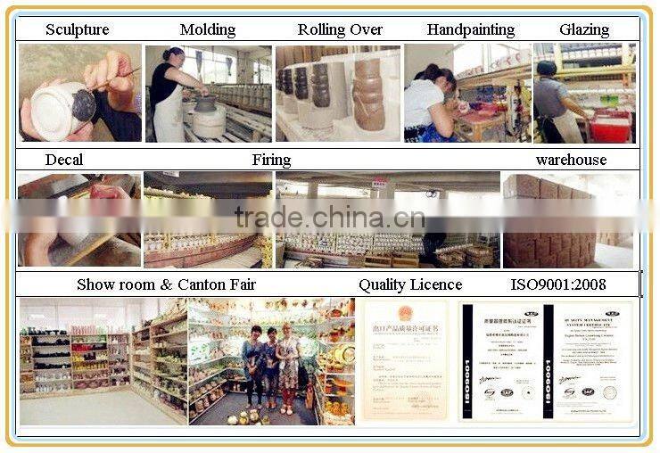 Hot sale round yellow dehua 4pcs ceramic bathroom set