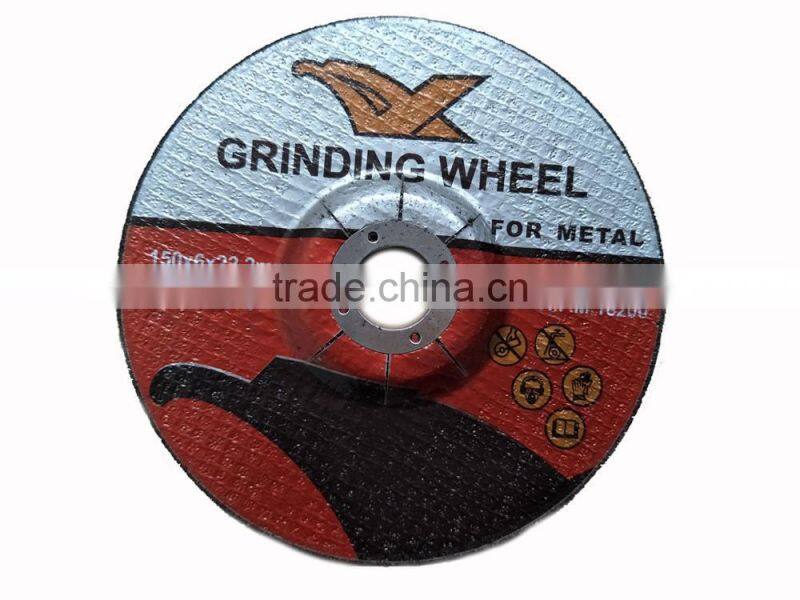 150*6*22.2mm High quality abrasive metal cutting and grinding disc cut off disc