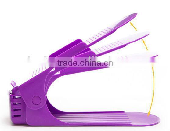 Wholesale Plastic Adjustable Shoe Display Stand Racks