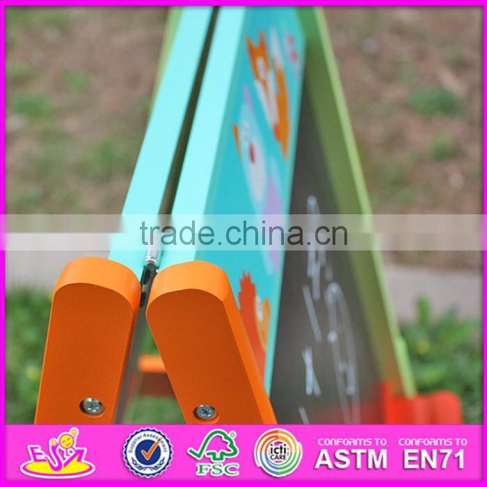 New wooden magnetic drawing board for kids,best sale wooden magnetic drawing board for toddlers W12B102-S