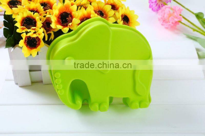Elephant shape Muffin Sweet Candy Jelly fondant Cake chocolate Mold Silicone tool