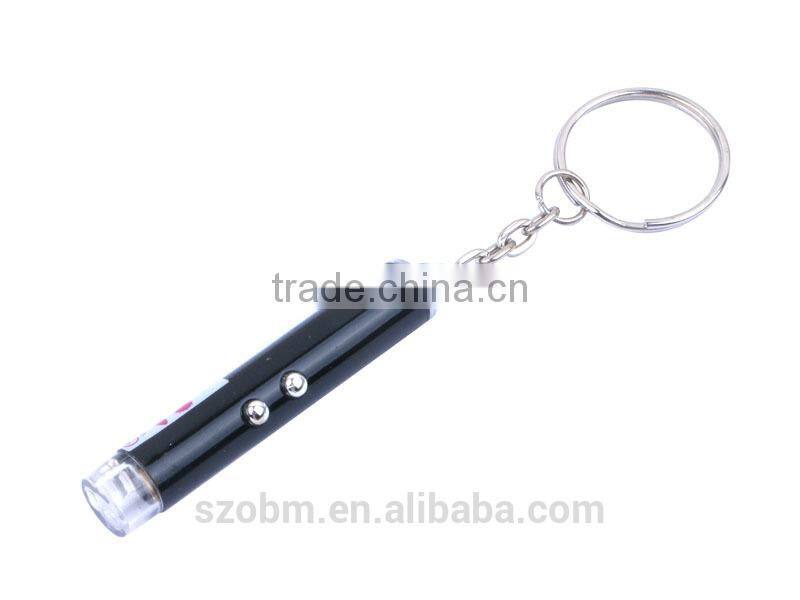 Promotional Led keychain 2K-8L Multicolor Laser Pointer Keychain