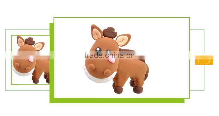 Kids educational lovely horse toy polymer clay mold