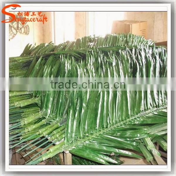 songtao fake plastic palm leaves artificial palm tree leaves for sale