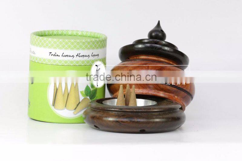 Vietnamese supplier agarwood cone incense NON - TOXIC, CHEMICAL FREE, NO AROMA, meet the various needs of customers