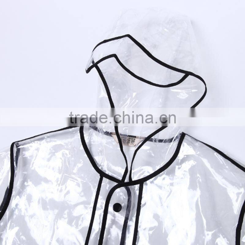 transparent raincoats eva/tpu riancoats supplier