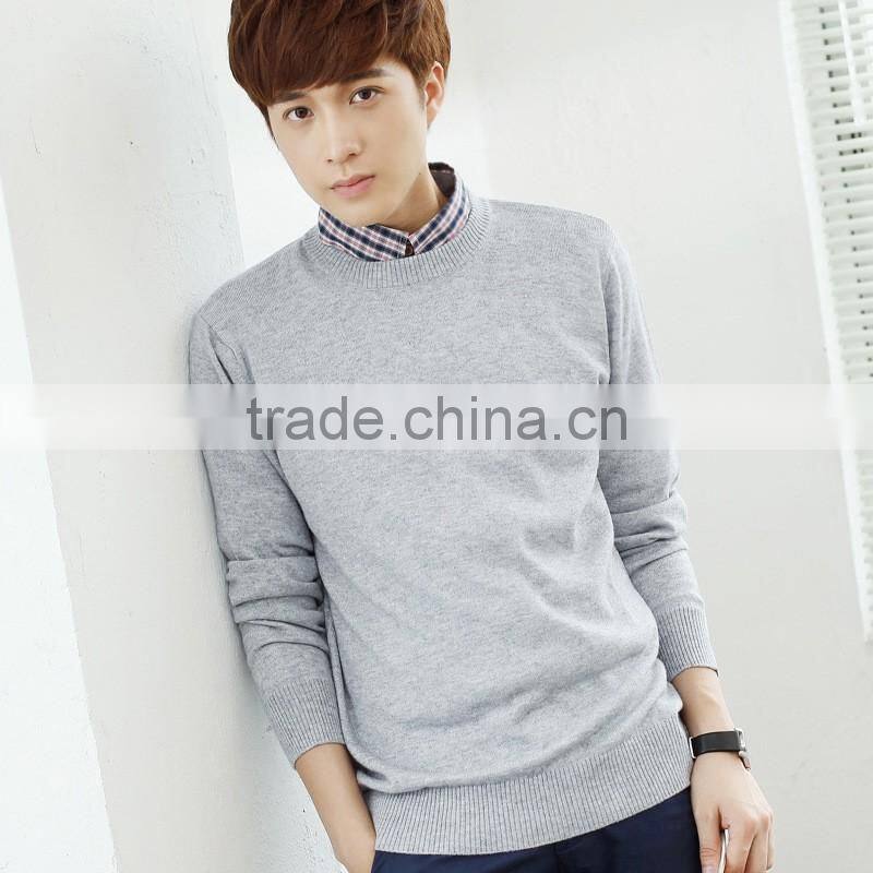 Men Sweater 2017 Custom Cotton Wool Knitted latest sweater designs for men