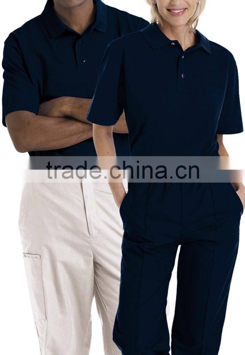 Unisex Short sleeve polo t-shirts cotton work uniform polo