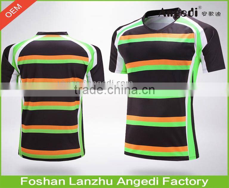 Mens soccer uniform set Adult sportswear suit quick dry football club suit uniform printing Rugby jersey shirt with shorts