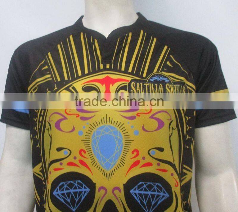 Custom made sublimation rugby jersey, loose/tight style rugby shirts