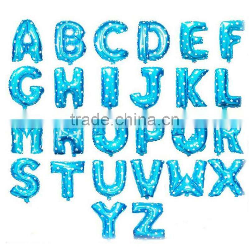 Colorful 16Inch Letter A-Z Alphabet Foil Balloon Letter Balloons Decoration Supplies