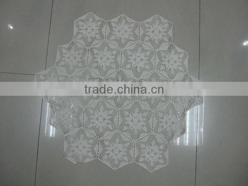 machine mace crochet brilliant cotton lace doilies