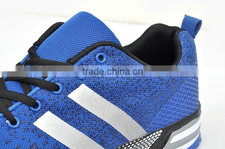 Rubber outsole wholesale fashion blue sneakers shoes 2017 men