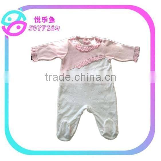 Velour cute baby romper