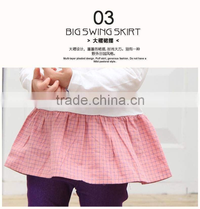 2015 baby new products kids tutu model fashion picture of children casual dress of girls
