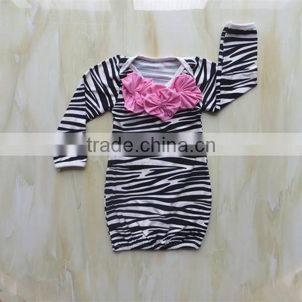 Boutique Wholesale Newborn Baby Romper Cute Infant & Toddler Zabra Gifts Clothing Sets Girls