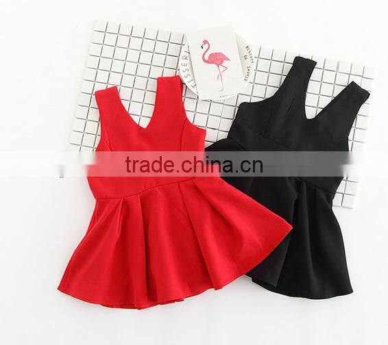 Vintage Round Collar Floral Girl Dress Handmade Baby Girls Dresses Frock