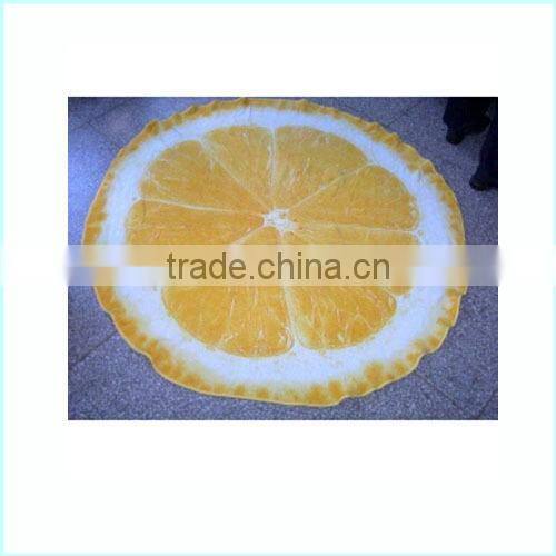 Alibaba china supplier100% cotton printed circle beach towel with elastic