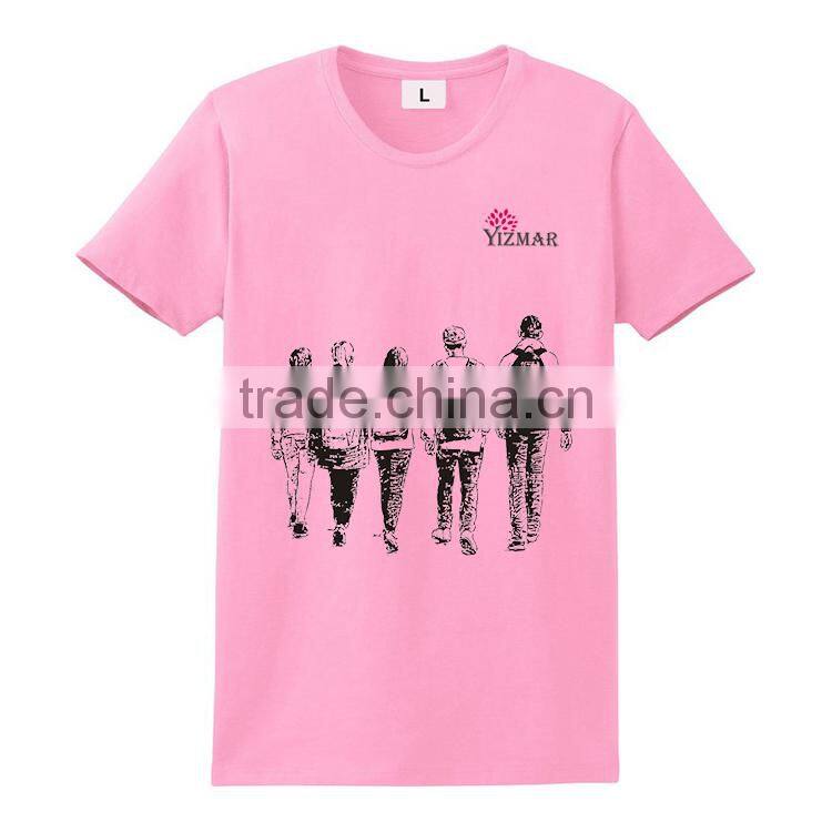 China wholesale cheap 100% cotton men's custom t shirt printing