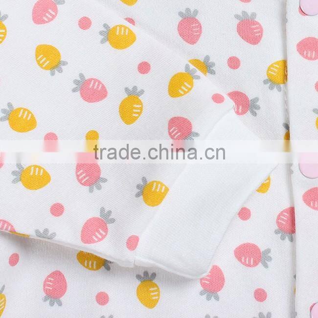 2017 high quality newborn baby romper 100% cotton full sleeve cheap kids wear