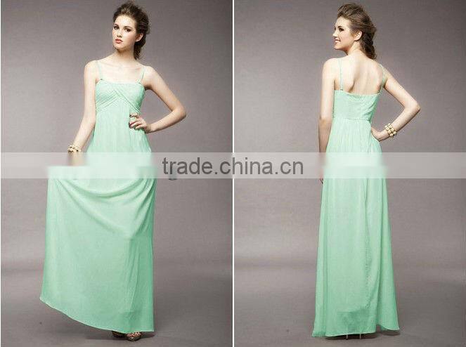 2013 Latest Spaghetti Strap Long Maxi Dress