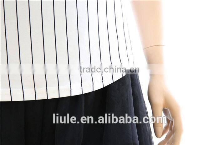 Stylish Lady Women Medium Sleeve Pullover Tops Casual Blouse