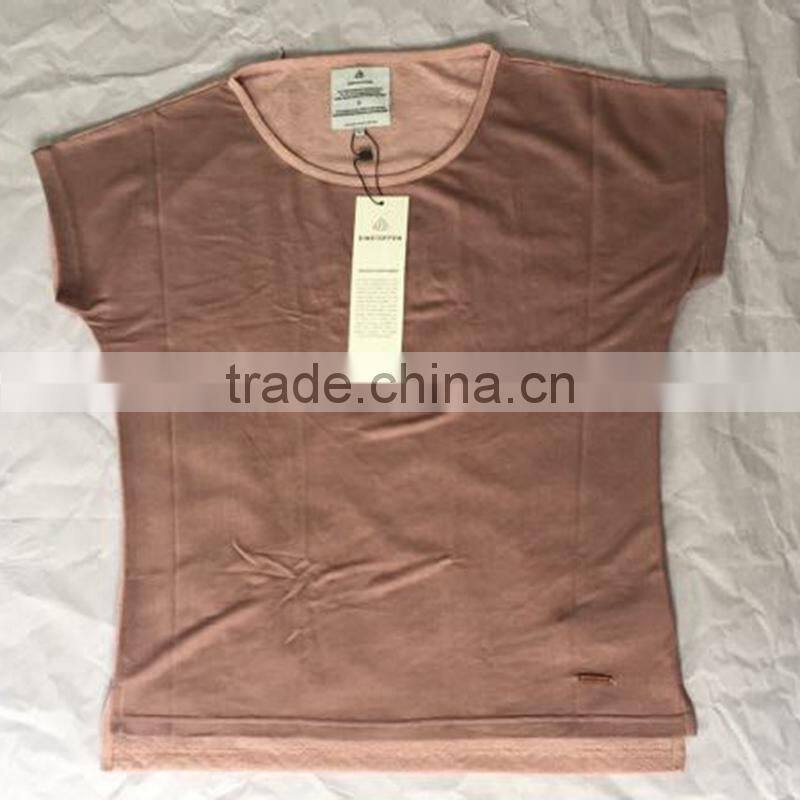 New Design Tailored Fitting Lace Back T Shirt for Women