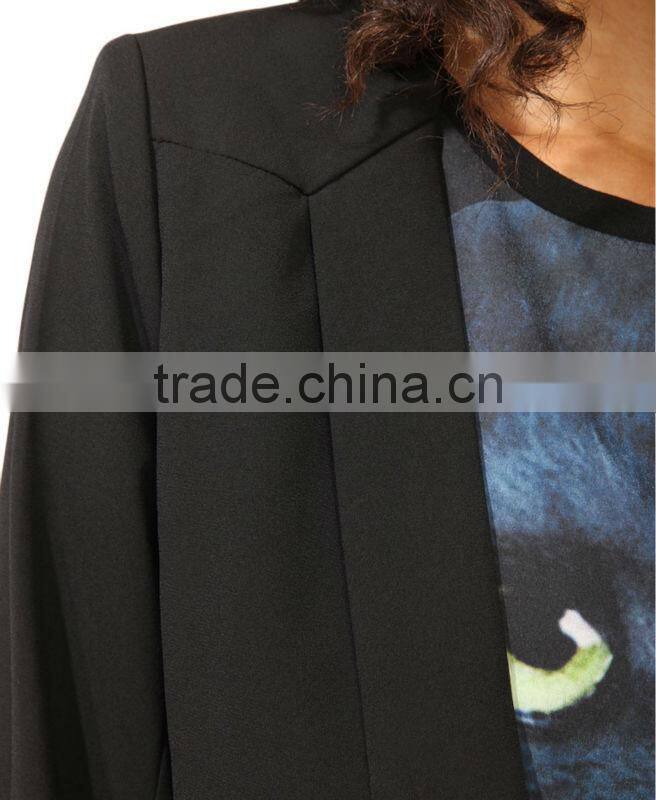 Ladies' Open Shawl Collar Blazer