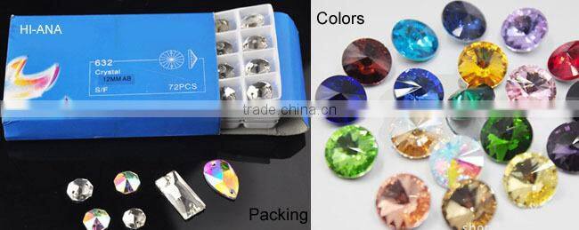 hi-ana rhinestone2 High quality dry fit customization Yiwu glass bead for lamp