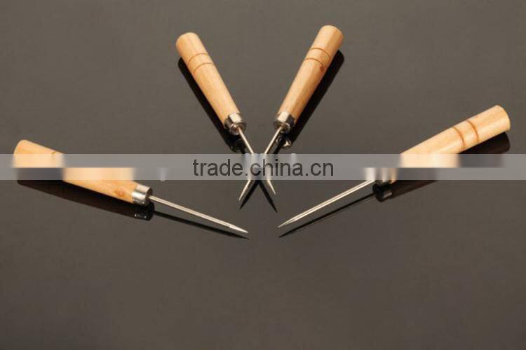 Chinese Sewing Accessories Supply Making Tools For Making Hole Wooden Handle Awl