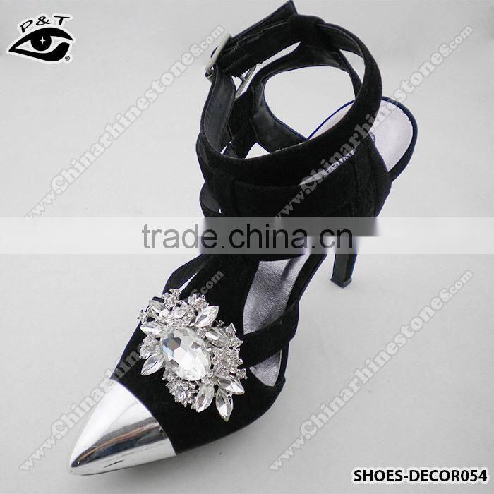 Bling Diamond Ornament With Metal Clip Buckle For Women Shoes
