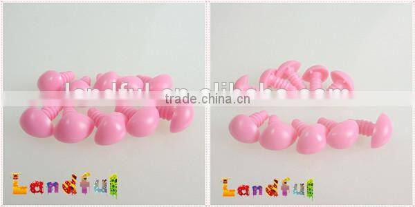 Plastic Triangle Safety Nose in Pink for Stuffed Teddy Bear Crochet Doll