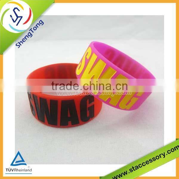 wholesale fashion cheap custom silicone bracelet