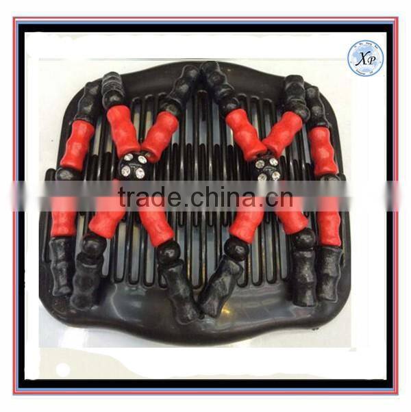 Hot Saling Diy Fashion European Style Brown White Elastic Wooden Beaded Magic Comb Jewelry