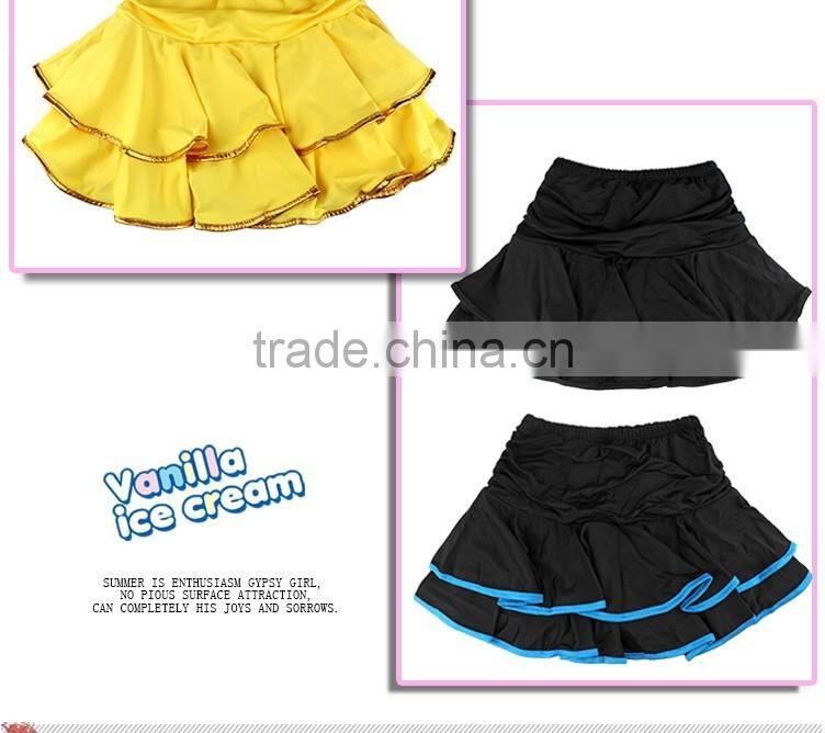 2016 New Girl Kids Ballroom Practicing Dancing Skirt Child Sexy Latin Dance Skirt