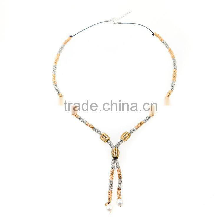 2015 fashion metal chain necklace Circle Necklace289