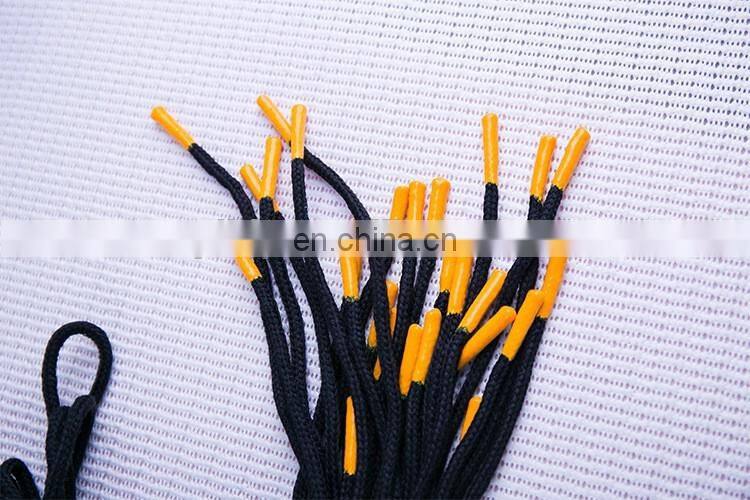 braid cord with silicone end for garment
