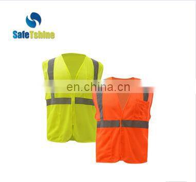 High quality practical fluorescent stripes colorful professional style vest