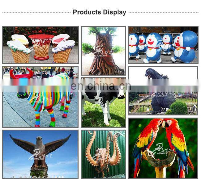 KAWAH Life Size Sculpture Fiberglass Cow Statue