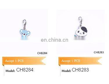 18K Gold Tone Initial Letter Alphabet A-Z Charm with Crystal